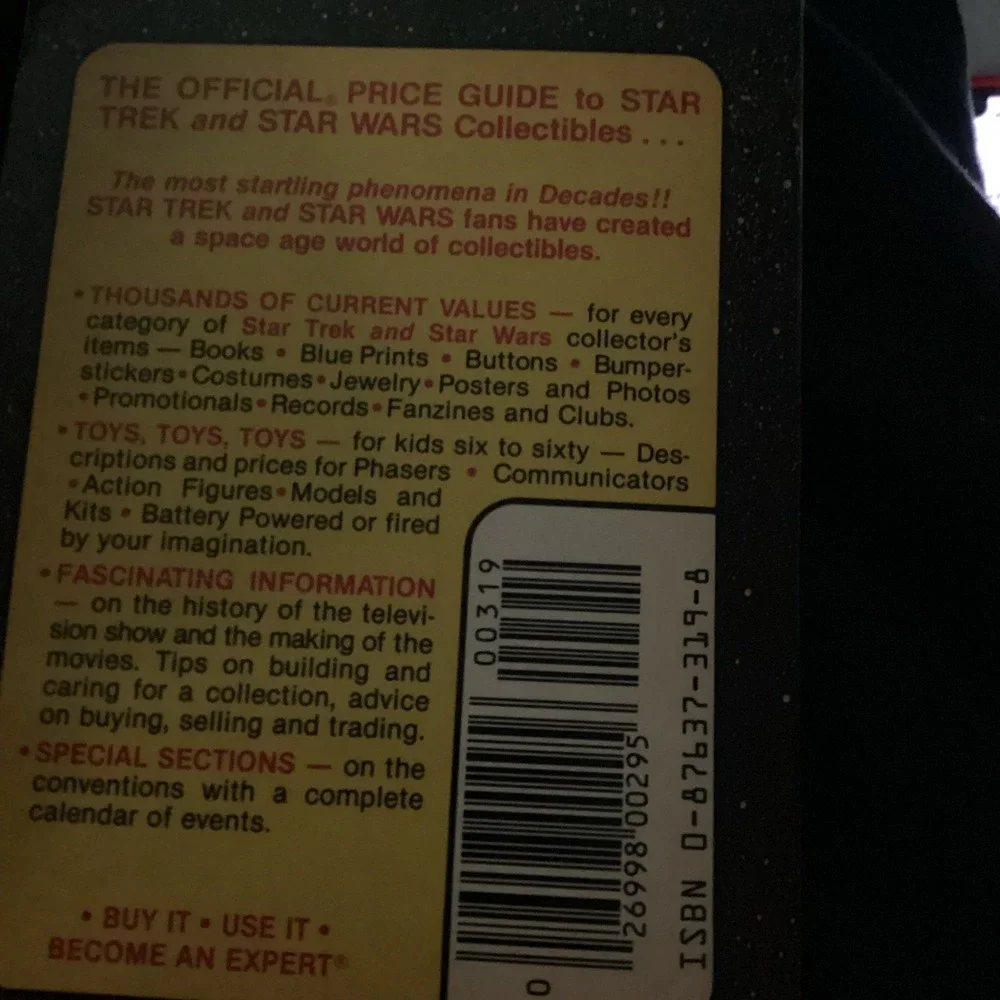 Star Trek and Star Wars Collectibles Price Guide 1983 Book House of Collectibles